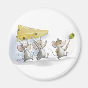 Käse (mit Oliven) Magnet