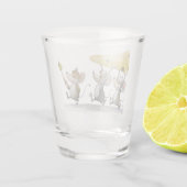 Käse (mit Oliven) Schnapsglas (Rückseite)