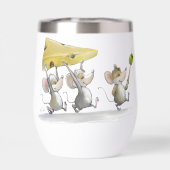 Käse (mit Oliven) Weintumbler (Rückseite)