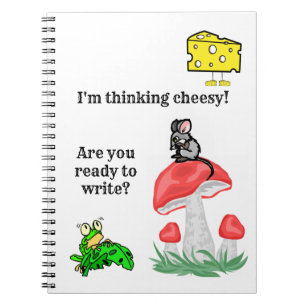 Käse Mouse Frog Writing Notebook Notizblock