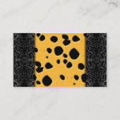 Käse-Muster Visitenkarte (Rückseite)