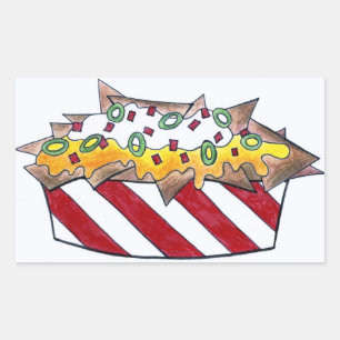Käse Nachos Nacho Snack Chips Junk Food Stickers