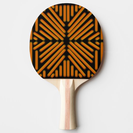 Käse-Nudel-Gekritzel-Kunst Symmetrisches Linienmus Tischtennis Schläger (Vorderseite)