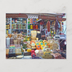 Käse, Oliven und Nuts Postkarte