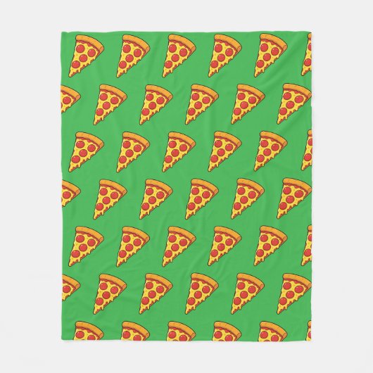 Käse-Peperoni-Pizza-Stück Fleecedecke (Vorderseite)