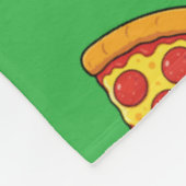 Käse-Peperoni-Pizza-Stück Fleecedecke (Ecke)