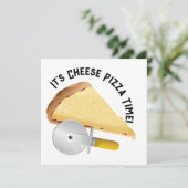 Käse Pizza Day Einladung (Stehend Vorderseite)