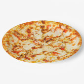 Käse Pizza Party Paper Teller (Schrägansicht)