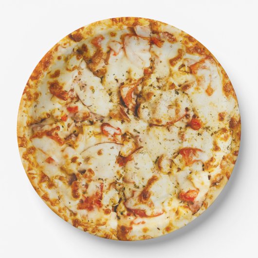 Käse Pizza Party Paper Teller (Vorderseite)