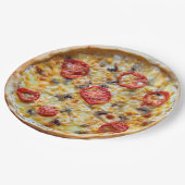 Käse Pizza Party Paper Teller (Schrägansicht)