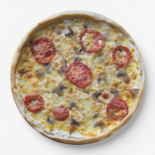 Käse Pizza Party Paper Teller (Vorderseite)