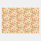 Käse Pizza Pepperoni Fleisch Pie Pattern Geschenkpapier Set (Vorderseite 3)