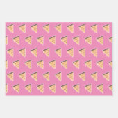 Käse Pizza Pepperoni Fleischscheiben Tropfen Geschenkpapier Set (Vorderseite 3)