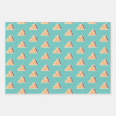 Käse Pizza Pepperoni Fleischscheiben Tropfen Geschenkpapier Set (Vorderseite 2)