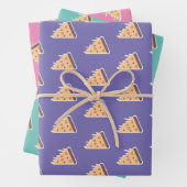 Käse Pizza Pepperoni Fleischscheiben Tropfen Geschenkpapier Set (Beispiel)