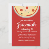 Käse Pizza Pie Toppings Restaurant Einladung (Vorderseite)