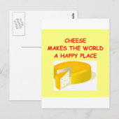 Käse Postkarte (Vorne/Hinten)