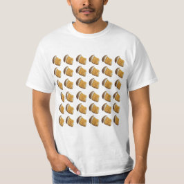 Käse Puffs auf einem T'Shirt, Muster. T-Shirt