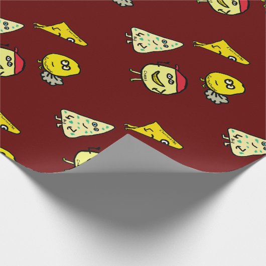 Käse Puns Geschenkpapier (Ecke)