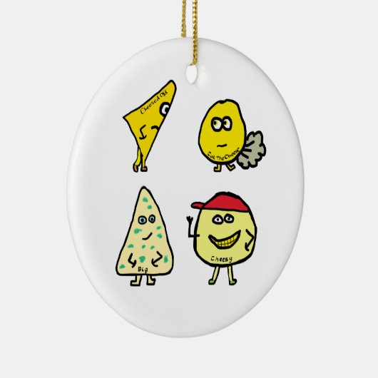 Käse Puns Keramik Ornament (Rechts)