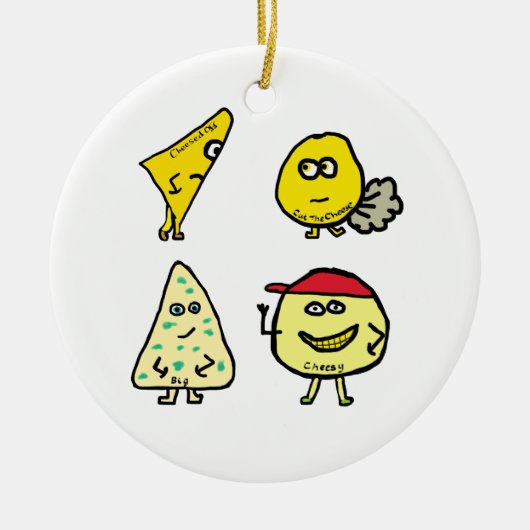 Käse Puns Keramik Ornament (Vorne)