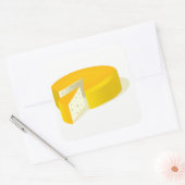 Käse Quadratischer Aufkleber (Umschlag)