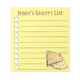 Käse Quesadillas Mexican Food Appetizer Notizblock