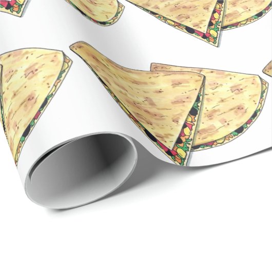 Käse Quesadillas Mexican Food Appetizer Queso Geschenkpapier (Rolleneckpunkt)