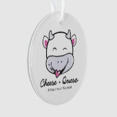 Käse Queso Rohmilch Acrylschmuck Ornament (Vorderseite)