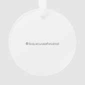 Käse Queso Rohmilch Acrylschmuck Ornament (Rückseite)