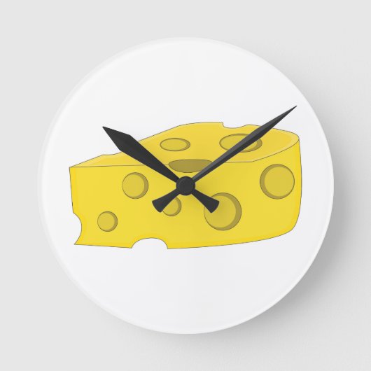 Käse Runde Wanduhr (Vorderseite)