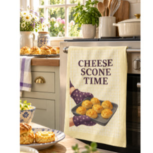 Käse-Scone-Teetuch Cottagecore Küchengeschenk Geschirrtuch