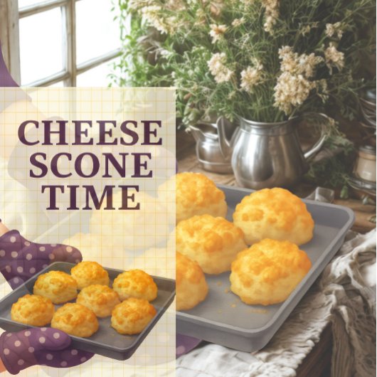 Käse-Scone-Zeit — Küchenhandtuch Geschirrtuch