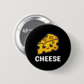 Käse Slice Mac Macaroni Kawaii Halloween Kostüm Button (Vorne & Hinten)
