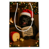 Käse Steuern Weihnachtsgeschenk Tasche - Black Coc Mittlere Geschenktüte (Vorderseite)