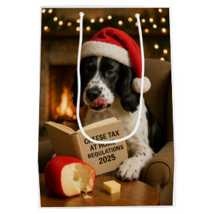 Käse Steuern Weihnachtsgeschenk Tasche - Springer Mittlere Geschenktüte