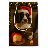Käse Steuern Weihnachtsgeschenk Tasche - Springer Mittlere Geschenktüte (Vorderseite)