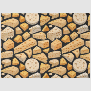Käse Stücke Natürliche Löcher Muster Decoupage Seidenpapier