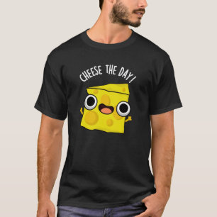 Käse The Day Funny Food Pun Dark BG T-Shirt
