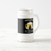 Käse und Bier bis 21 Jahre Bierglas (VorderseiteRechts)