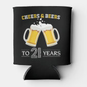 Käse und Bier bis 21 Jahre kälter Dosenkühler (Vorderseite)