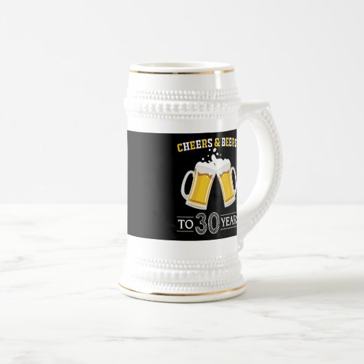 Käse und Bier bis 30 Jahre Bierglas (VorderseiteRechts)