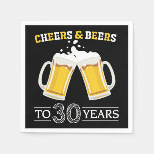 Käse und Bier bis 30 Jahre Serviette