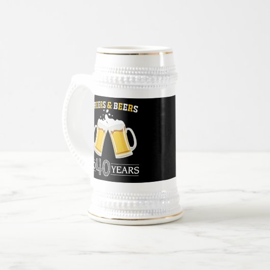 Käse und Bier bis 40 Jahre Bierglas (Vorderseite Links)