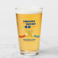 Käse und Bier bis 40 Jahre Pint Retro Geburtstag
