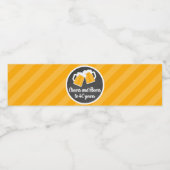 Käse und Bier bis 40 Jahre Wasserflaschen-Etikette Wasserflaschenetikett (Einzelnes Label)