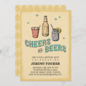 Käse und Bier Einladung (Vorne/Hinten)