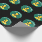 Käse und Hacker Funny Duck Pun Dark BG Geschenkpapier (Ecke)