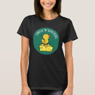 Käse und Hacker Funny Duck Pun Dark BG T-Shirt