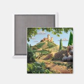 Käse und Knoblauch Magnet (Vorderseite/Rückseite)